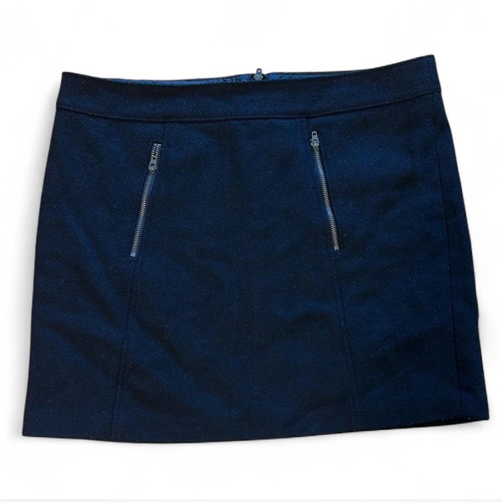 GAP Black Wool Blend Mini Skirt Casual